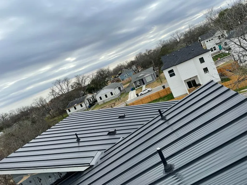 Standing seam metal roof panels with vents for Skylight Repair in Pingree Grove
